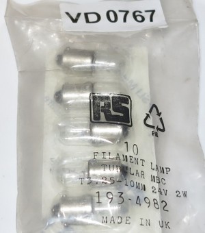 24V 2W  10mm bulb 10 pcs 