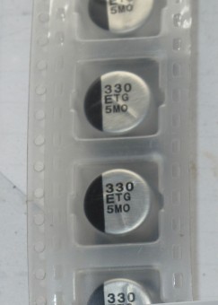 330µF 25V SMD Elektrolytic capacitors 10 pcs 