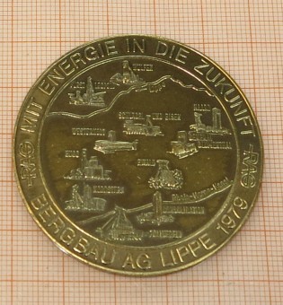 RAG Bergbau AG Lippe 1979 Gedenkmünze 