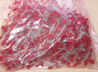 230g rote Leuchtdioden 5mm >>1000 Stück 