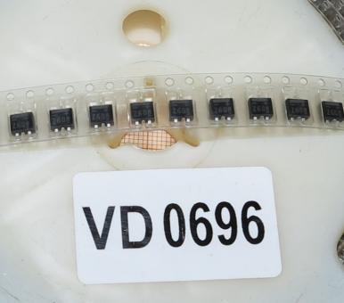 600V 0,8A Brückengleichrichter 10 Stück SMD 